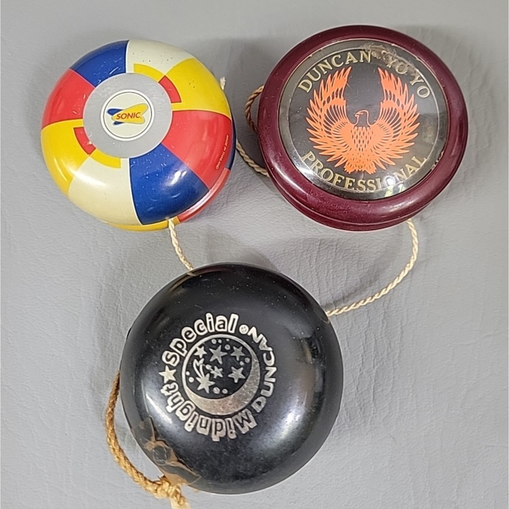 Vintage Yo-Yo Lot Duncan Professional Yo-Yo Eagle Red Midnight Special Sonic